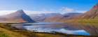Iceland. Landscape in fjord Alftafjordur during autumn. Art Print